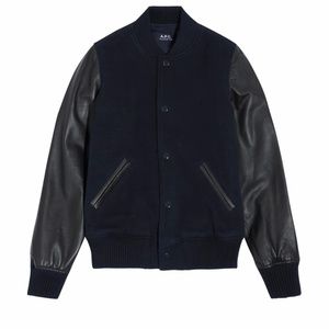 A.P.C. Bomber Varsity Teddy Rizzo Jacket size Small APC